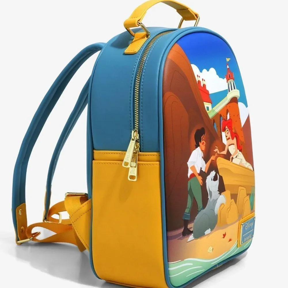 - 𝅺Loungefly Disney The Little Mermaid Ariel and Eric Beach mini backpack